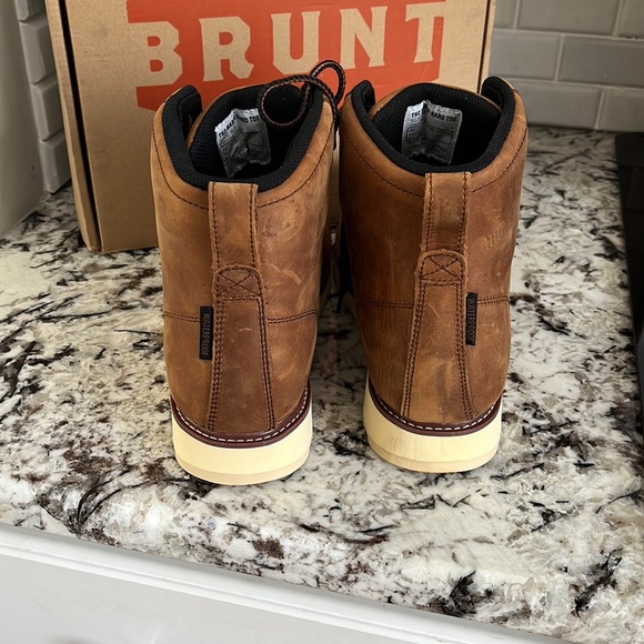 Brunt workwear Marin nano composite toe Work Boot. Size 8.5 waterproof new - Picture 4 of 6